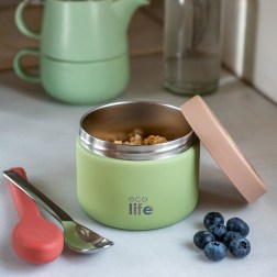 Νέα φανταστικά θερμός φαγητού από την Εcolife!  Για να μεταφέρουμε με ασφάλεια τη βρεφική κρέμα, το γιαούρτι ή ακόμη και το δικό μας γεύμα! Κατάλληλο για αλεσμένο φαγητό, σούπες, όσπρια κτλ.